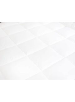 Generic Mattress Topper King Size With Microfiber Outer Face Fabric White 180 x 200cm  - Image 2