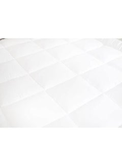 Generic Mattress Topper With Microfiber Outer Face Fabric White 200 x 200cm  - Image 2