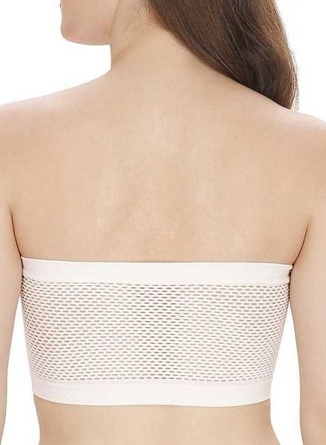 Glamroot - Women's Non Padded Seamless Strapless Tube Bra White - Image 1