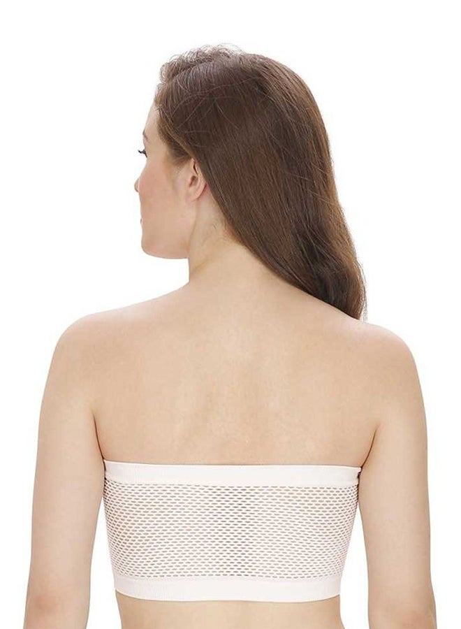 Glamroot - Women's Non Padded Seamless Strapless Tube Bra White - Image 1