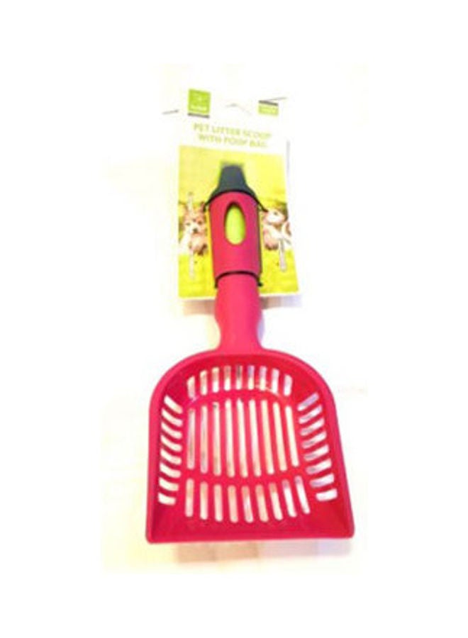Generic Pet Litter Scoop With Poop Bag Pink 
