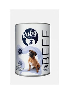 Ruby Wet Food For Dogs With Beef 400grams