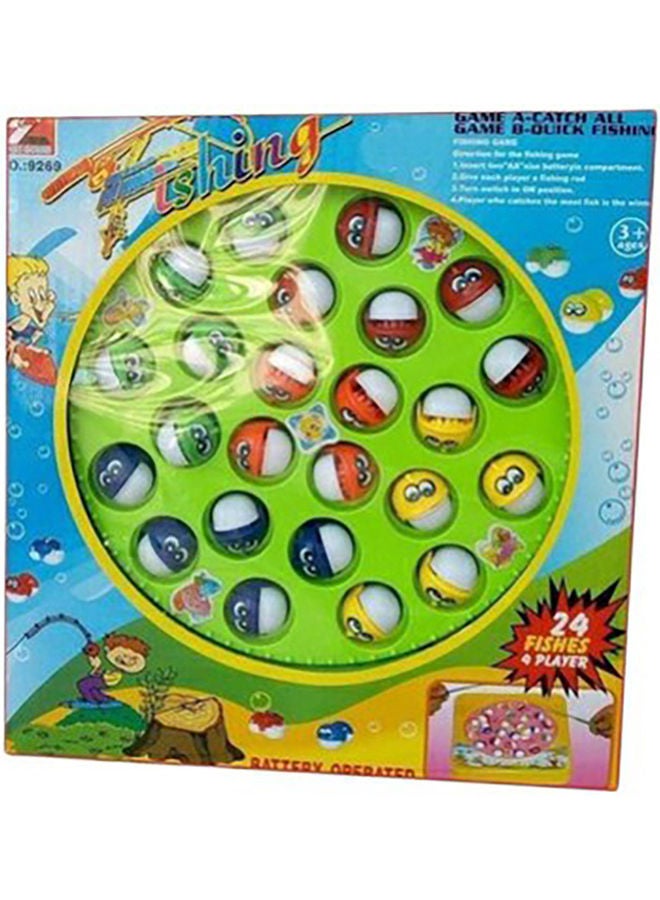 Generic 24-Fish Fishing Board Game 