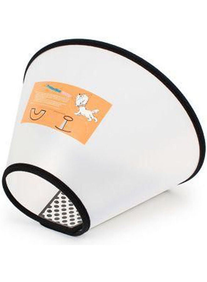 Pet Protective E-Collar Funnel Cover Anti-Bite Lick Wound Healing Protection Cover for Pet Cats and s White/black 7meter