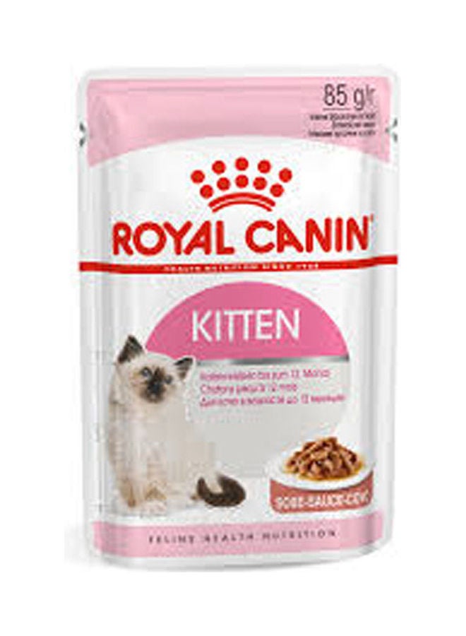 طعام قطط رطب في الجيلي للقطط الصغيرة حتى عمر 12 شهراً متعدد الألوان 85جرام