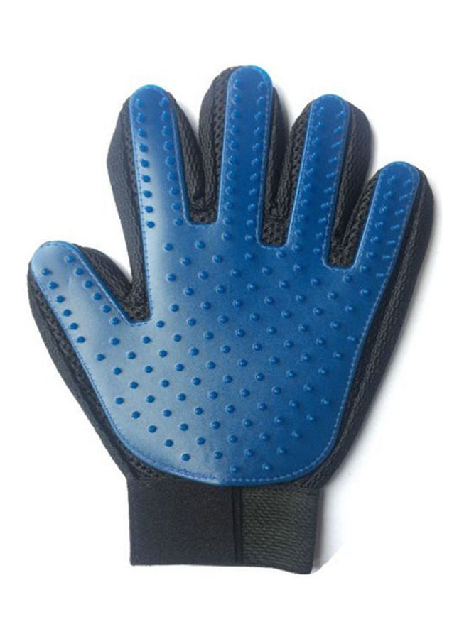 Generic Pet Grooming Glove Gentle Deshedding Brush Gloves Massage Tool for  Cat Blue/black