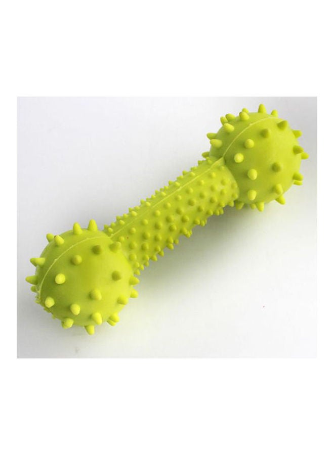 لعبة مضغ متينة على شكل عظمة مصنوعة من المطاط للكلاب أصفر