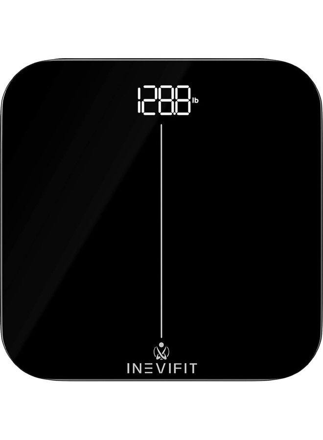 INEVIFIT Premium Digital Scale Black 11x11x1inch  - Image 1