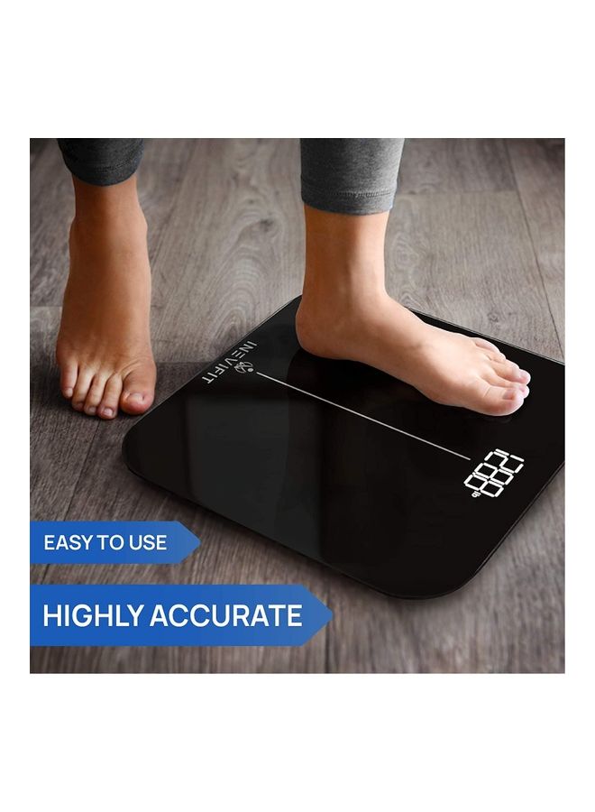 INEVIFIT Premium Digital Scale Black 11x11x1inch  - Image 4
