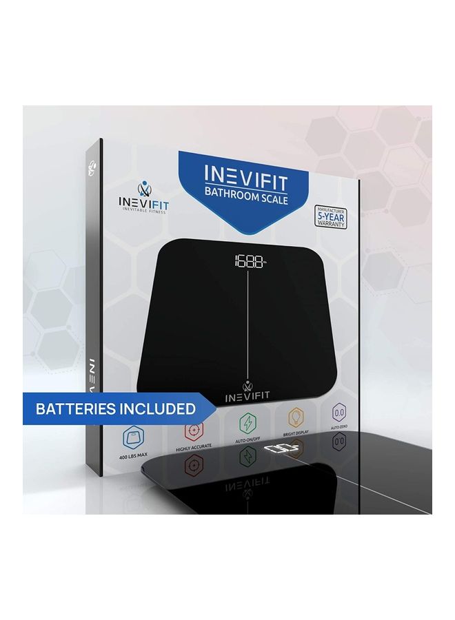 INEVIFIT Premium Digital Scale Black 11x11x1inch  - Image 5
