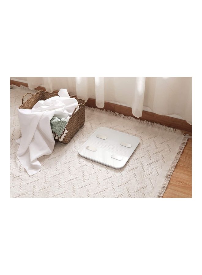 YUNMAI Bluetooth Smart Weighing Scale White 11.81x11.81x0.79inch  - Image 3
