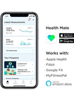 Withings Bluetooth Smart Weighing Scale Grey 12.87x12.87x0.91inch  - Image 2