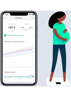 Withings Bluetooth Smart Weighing Scale Grey 12.87x12.87x0.91inch  - Image 4