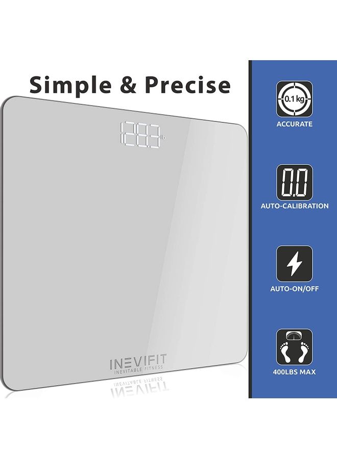 إنيفي فيت ميزان رقمي لقياس الأوزان أبيض 11x11x0.8بوصة  - Image 3