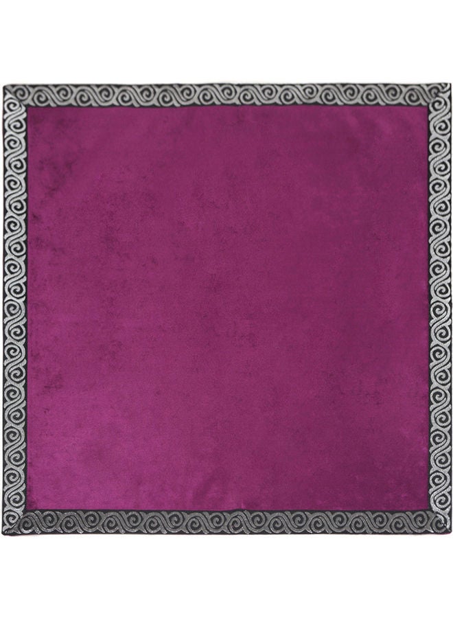 مفرش طاولة مخملي مع حقيبة تاروت 18x1x12سم - Image 4