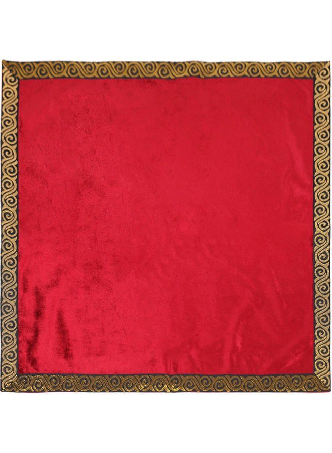 مفرش طاولة مخملي مع حقيبة تاروت 18x1x12سم - Image 2