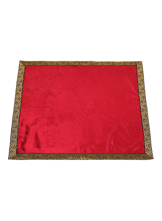 مفرش طاولة مخملي مع حقيبة تاروت 18x1x12سم - Image 3