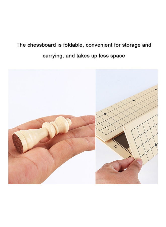 لعبة شطرنج خشبية فايف إن آ رو جو 2 في 1 - Image 5