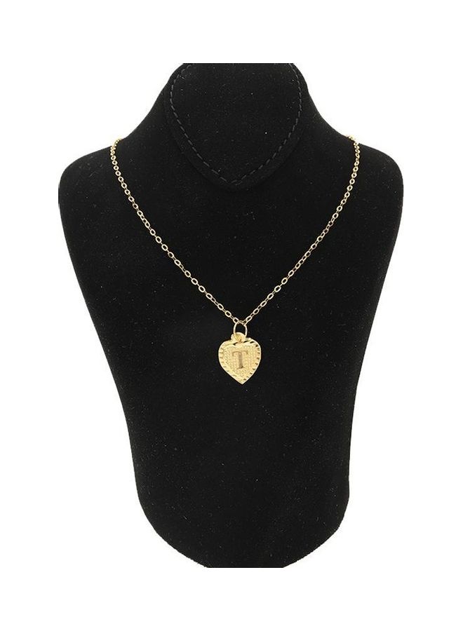 FK Jewellers T Letter Heart Shaped Necklace - Image 2