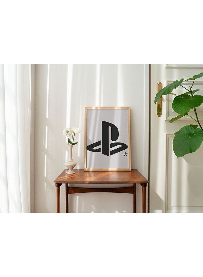 LOWHA PlayStation Themed Framed Painting Grey/Black - Image 2