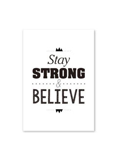 Quotes Themed Wall Art Framed Painting White/Black 60x90cm
