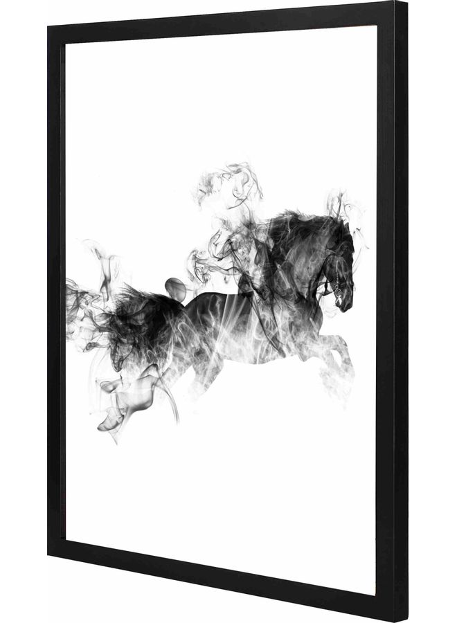 LOWHA Framed Wall Art White/Black 43x53cm  - Image 1
