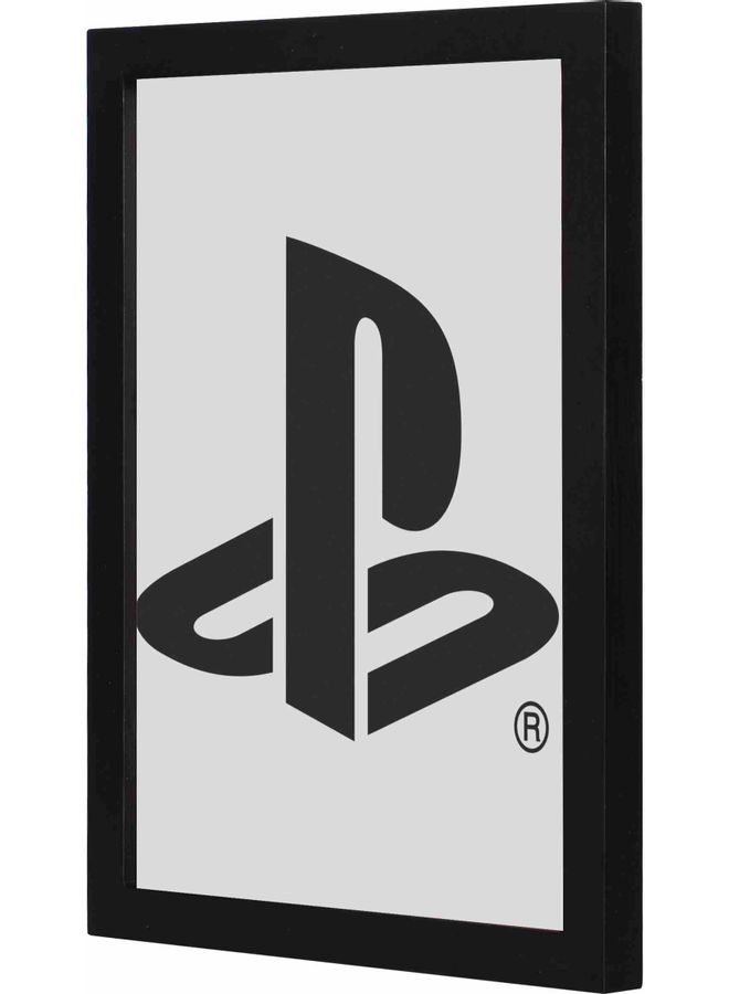 LOWHA PlayStation Logo Themed Painting With Frame Grey/Black 23x33cm - Image 1