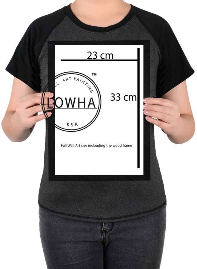 LOWHA PlayStation Logo Themed Painting With Frame Grey/Black 23x33cm - Image 2