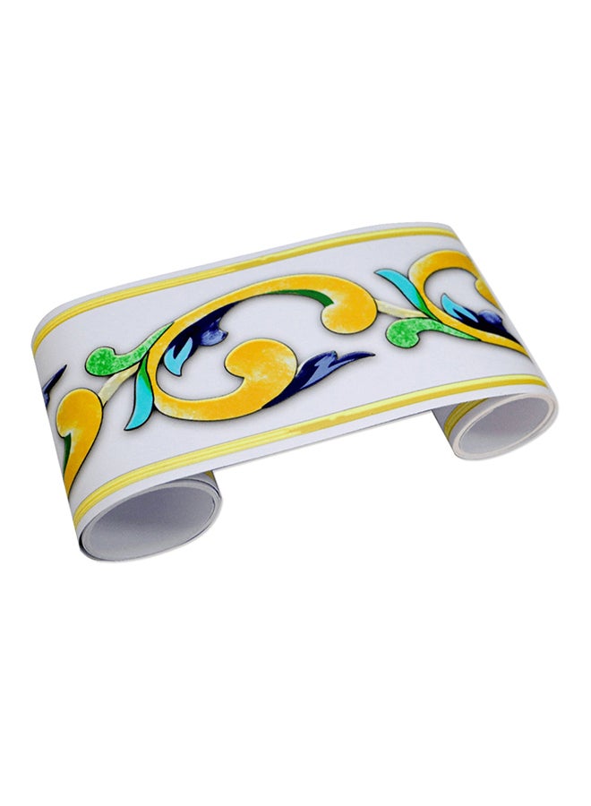Skirting Line Wall Sticker- Retro Style Multicolour