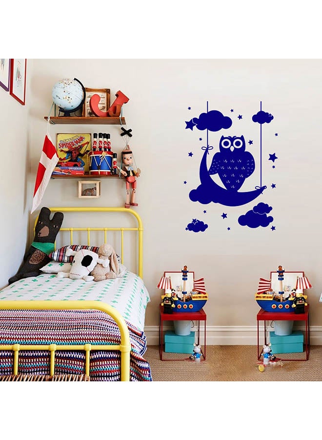 Creative Cloud Pattern Wall Sticker Blue 
