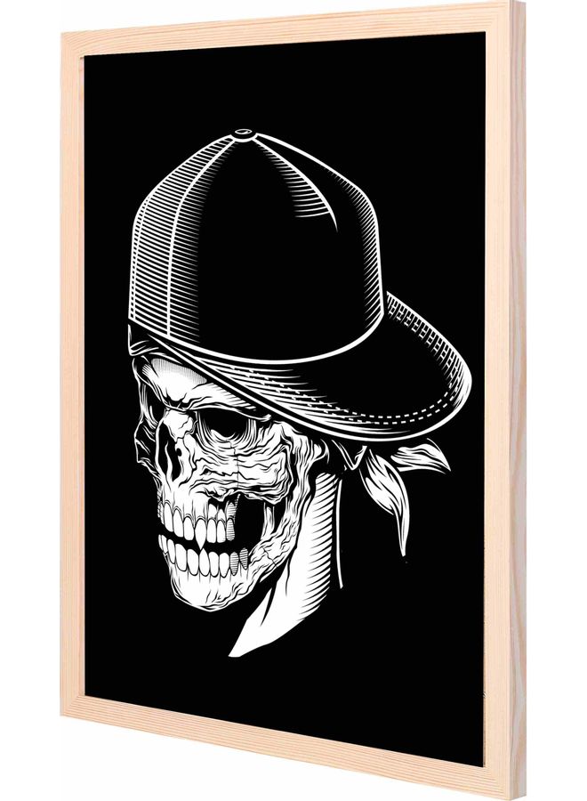 Wall Art Framed Painting Black/White 43x53cm