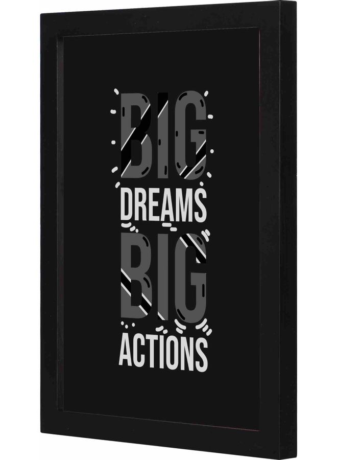 Wall Art Framed Painting Black/White/Grey 23x33cm