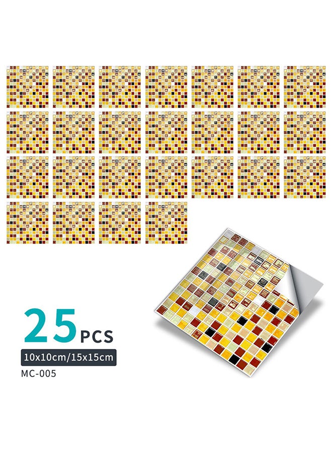 ملصق جداري للحمام من 25 قطعة متعدد الألوان 60x90سم