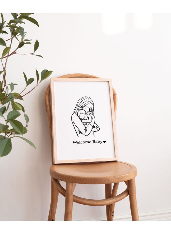 لوحة طلاء للجدران أبيض 43x53سم - Image 1