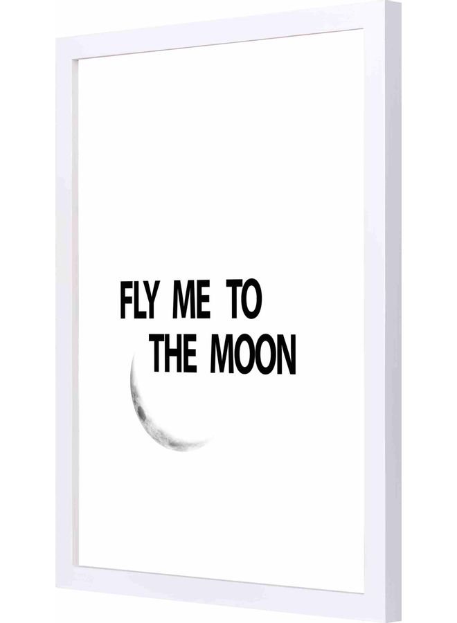 لوحة فنية لديكور الحائط مزودة بإطار أسود 33x43سم - Image 1