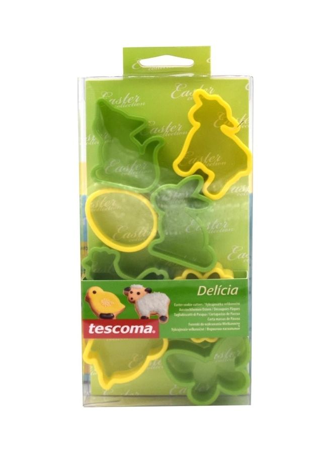 تسكوما قطاعات كوكيز من 8 قطع أخضر/أصفر - Image 1