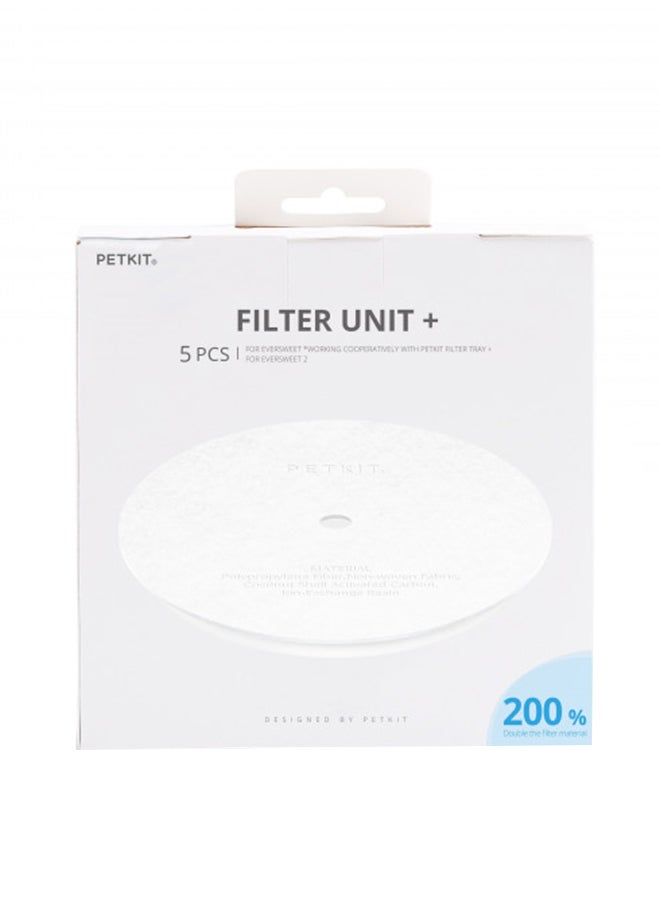 PETKIT 5-Piece Eversweet Smart Water Fountain Replacement Filters White - Image 1