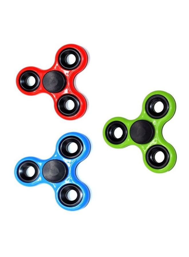 3-Piece Plastic Fidget Spinner Set DIA146 6.5x0.65x6.5cm