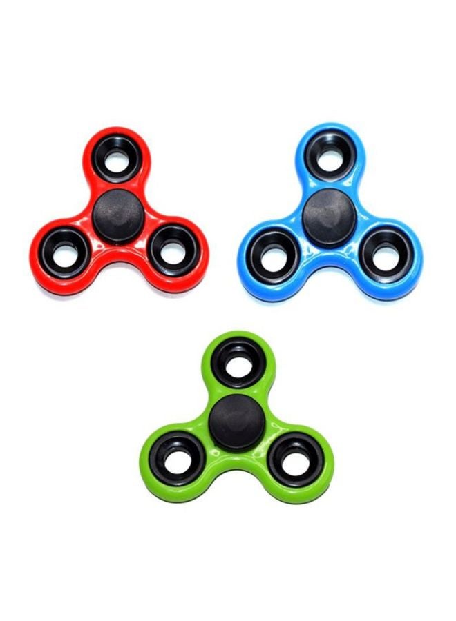 3-Piece Plastic Fidget Spinner Set DIA146 6.5x0.65x6.5cm