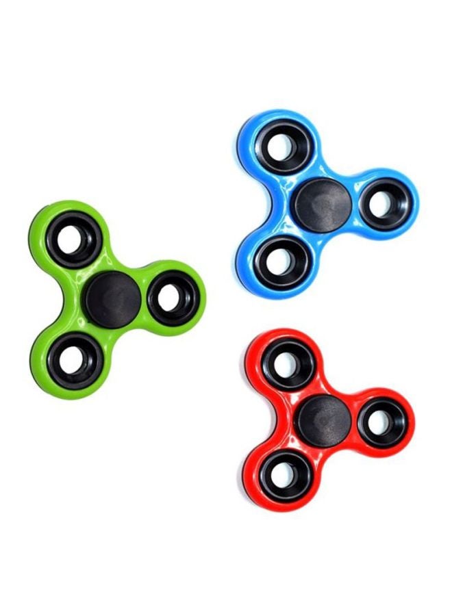 3-Piece Plastic Fidget Spinner Set DIA146 6.5x0.65x6.5cm
