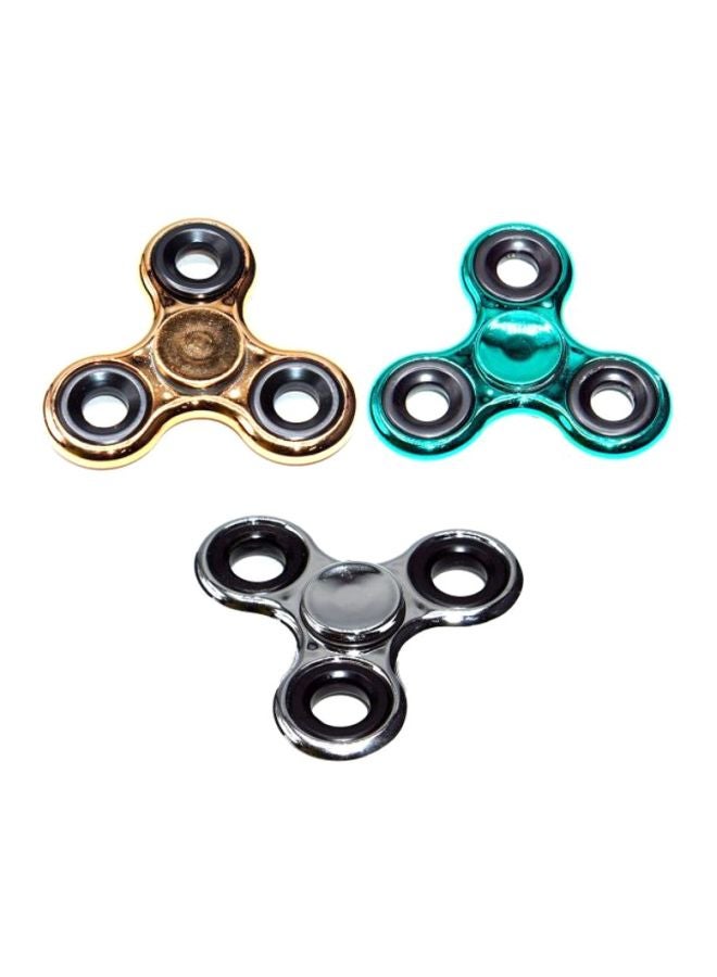 Cool Baby 3-Piece Stainless Steel Fidget Spinner Set 6.5x0.65x6.5cm - Image 1