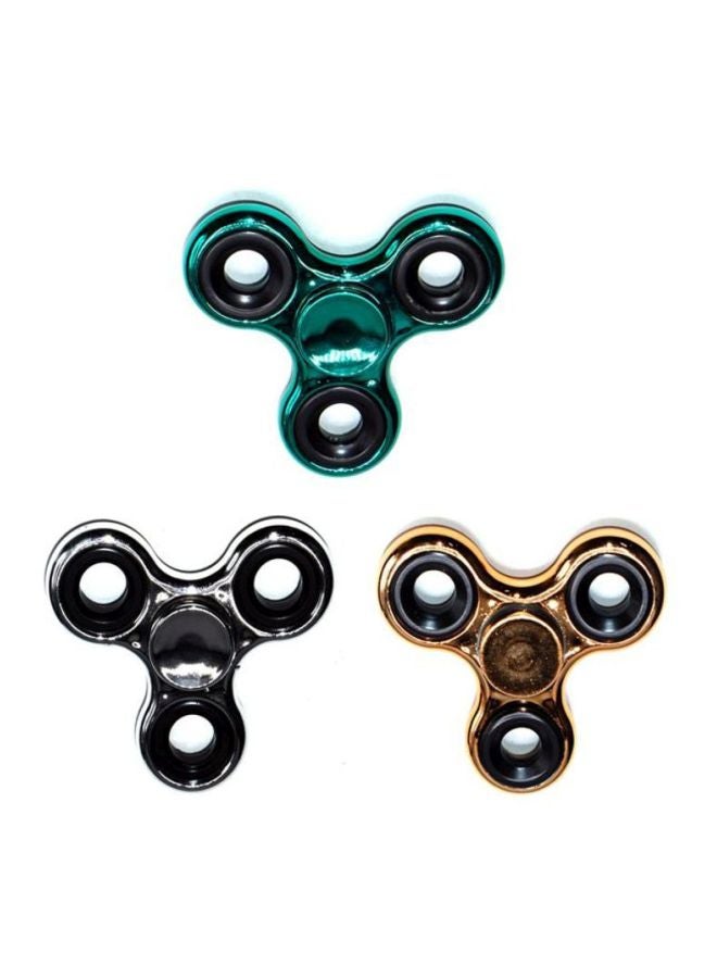 Cool Baby 3-Piece Stainless Steel Fidget Spinner Set 6.5x0.65x6.5cm - Image 2