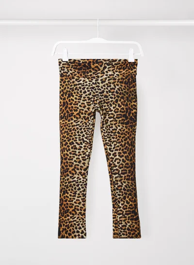 NAME IT Kids/Teen Animal Print Leggings Black