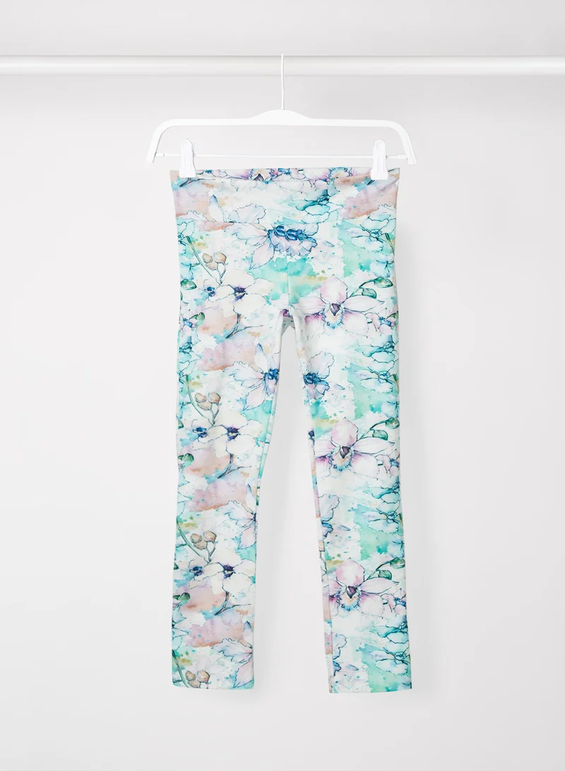 NAME IT Kids/Teen Printed Leggings Lavendula