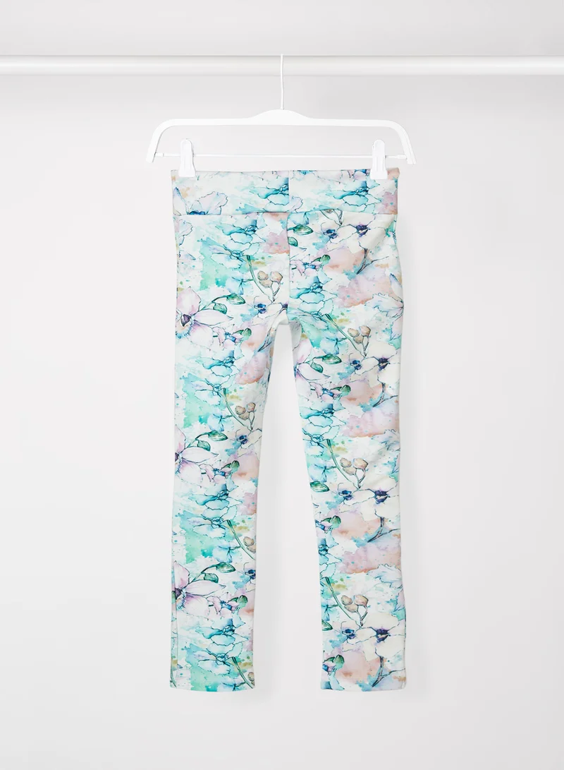 NAME IT Kids/Teen Printed Leggings Lavendula