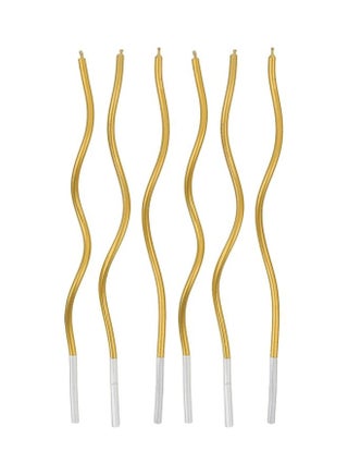 6 Piece Gold Swirl Birthday Candles - v1613656523/N44604410A_2