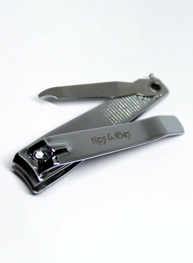 Tips & Toes Stainless Steel Nail Cutter Silver  - Image 2