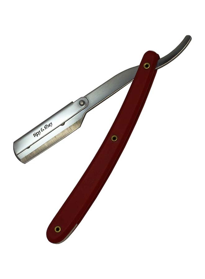 Tips & Toes Professional Straight Edge Razor Red  - Image 1