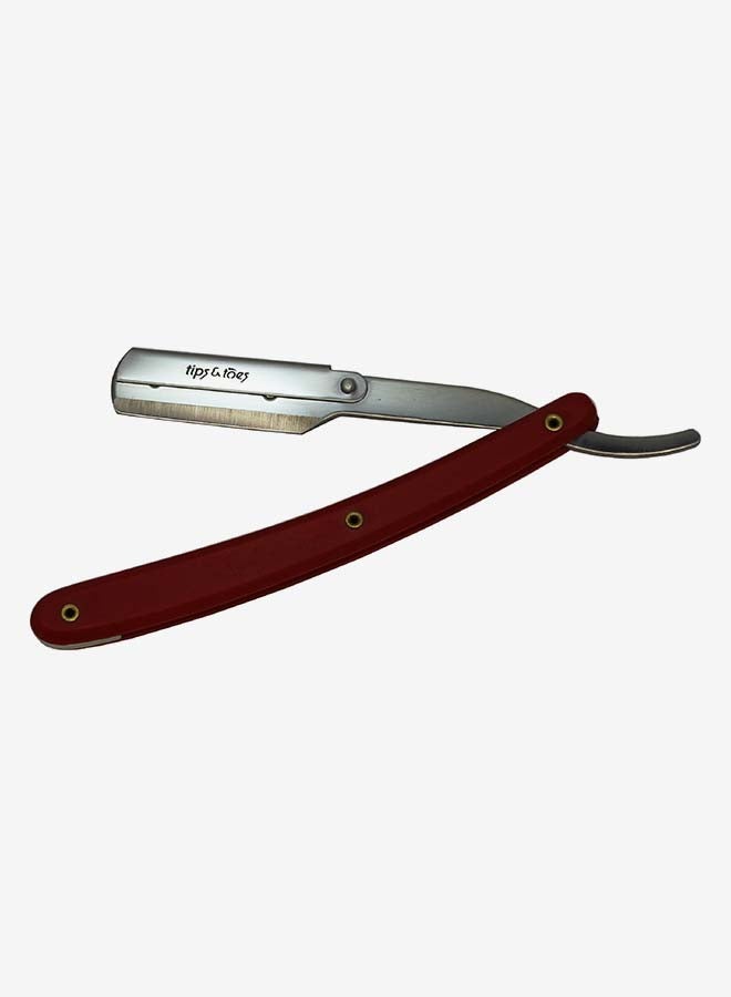 Tips & Toes Professional Straight Edge Razor Red  - Image 2