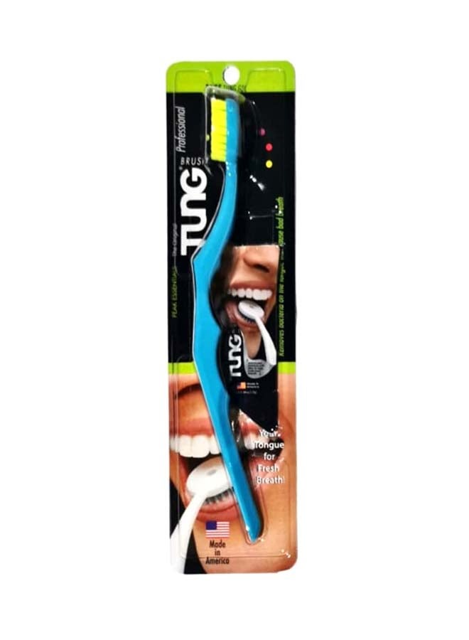 تونج فرشاة أسنان احترافية أزرق/أصفر